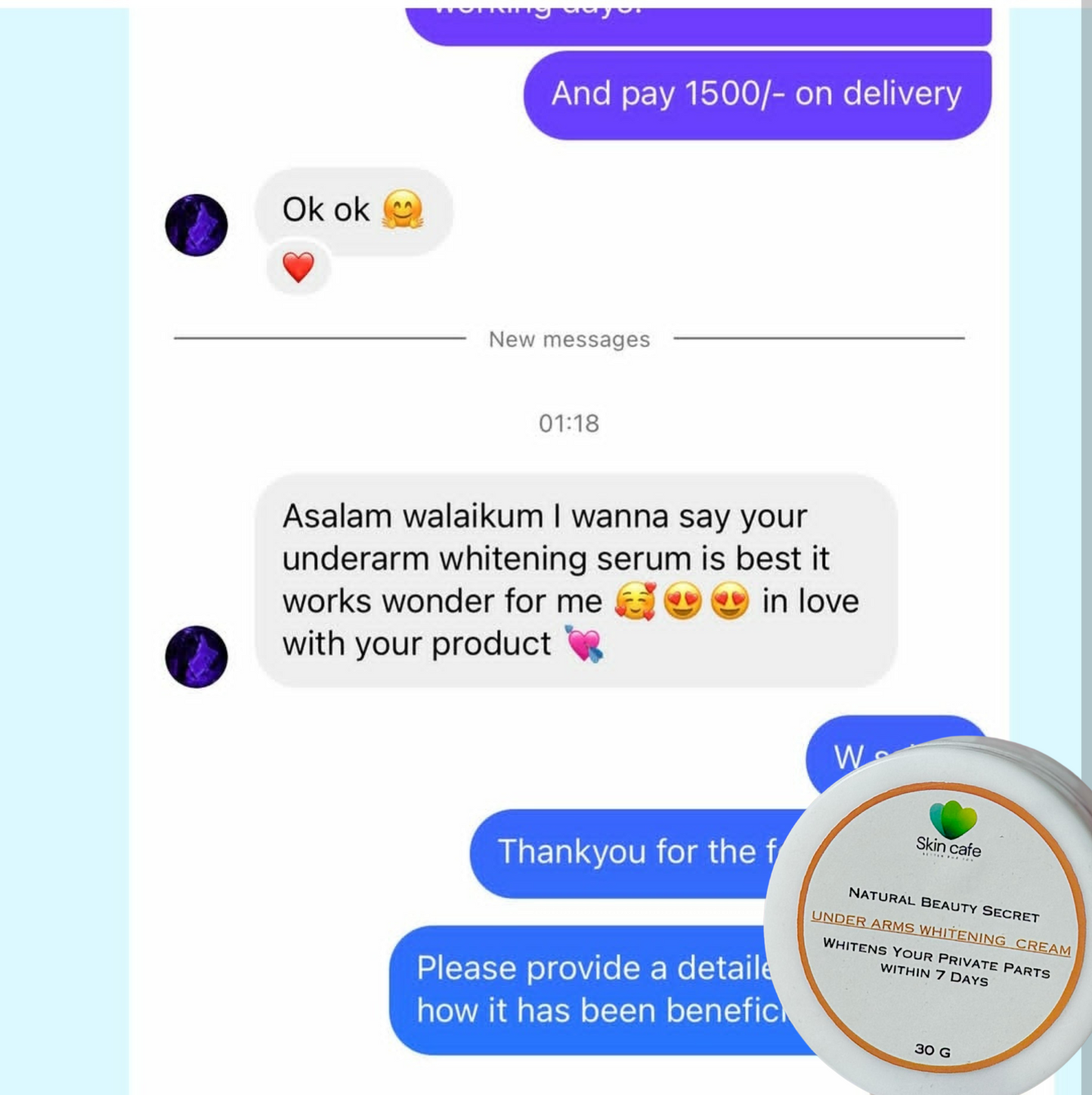 Under Arms Whitening Cream ( LIGHTEN UP PRIVATE PARTS )
