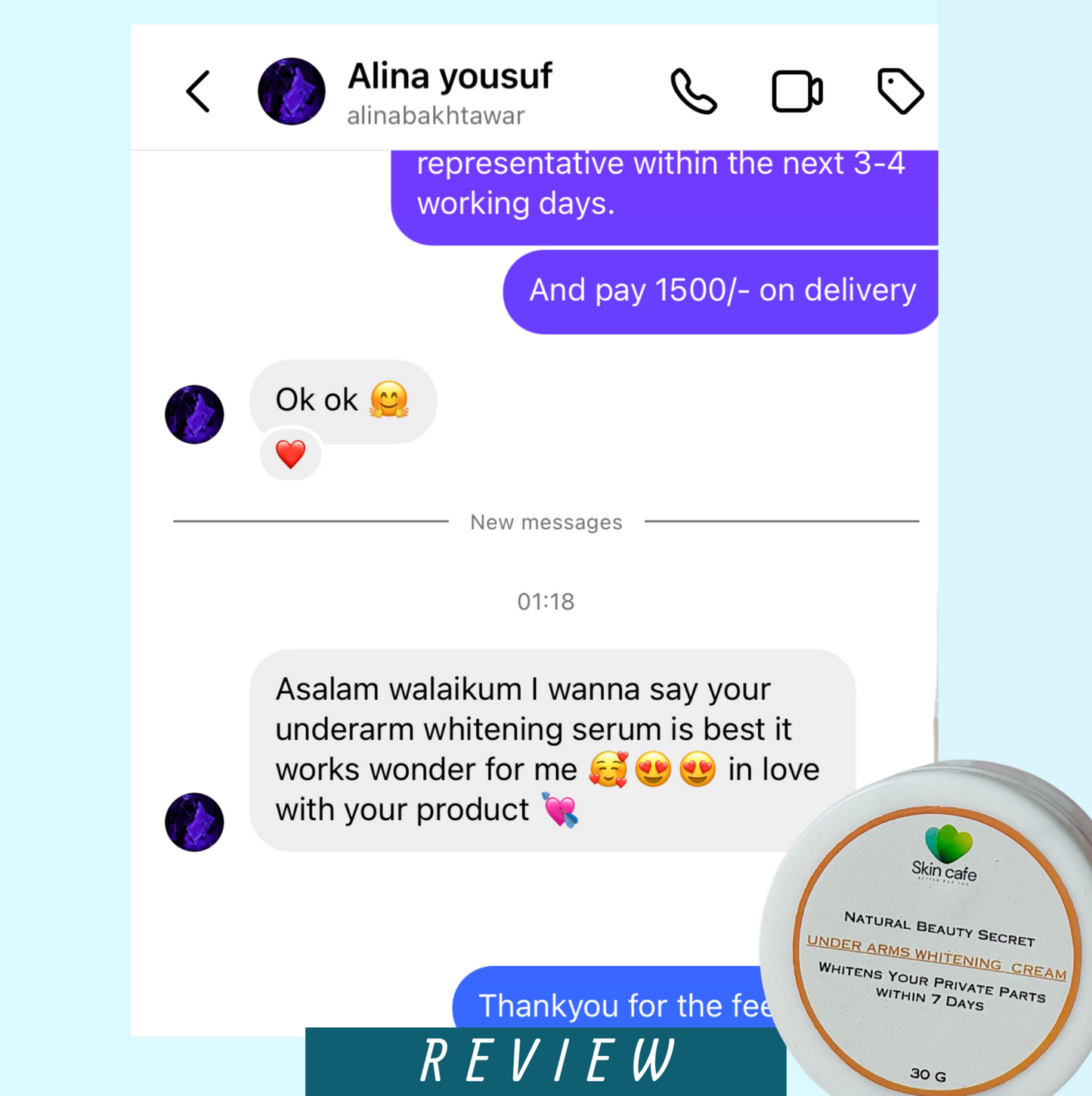 Under Arms Whitening Cream ( LIGHTEN UP PRIVATE PARTS )