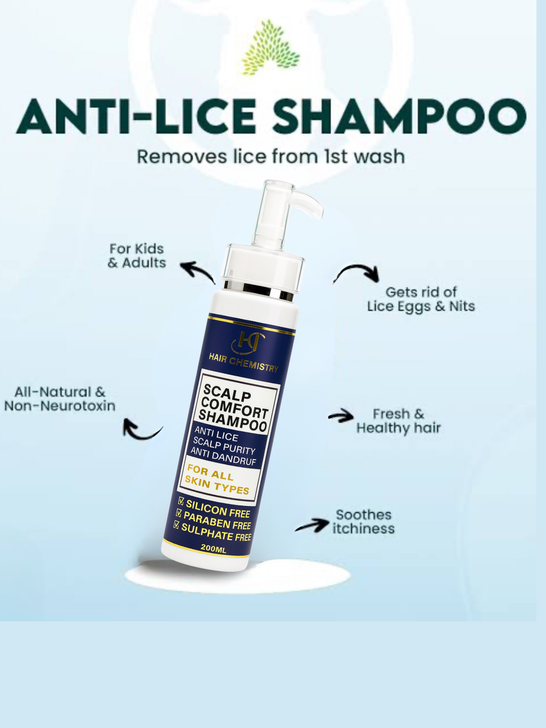 Anti-Lice Shampoo 200ml ( PREMIUM QUALITY )